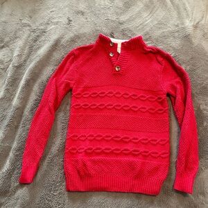 Cat & Jack Red Knit Sweater